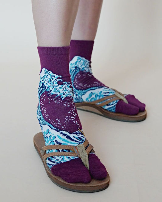 Hokusai The Great Wave Off Kanagawa Tabi Socks