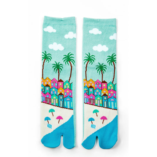 Capitola Beach House in Santa Cruz California Tabi Toe Socks