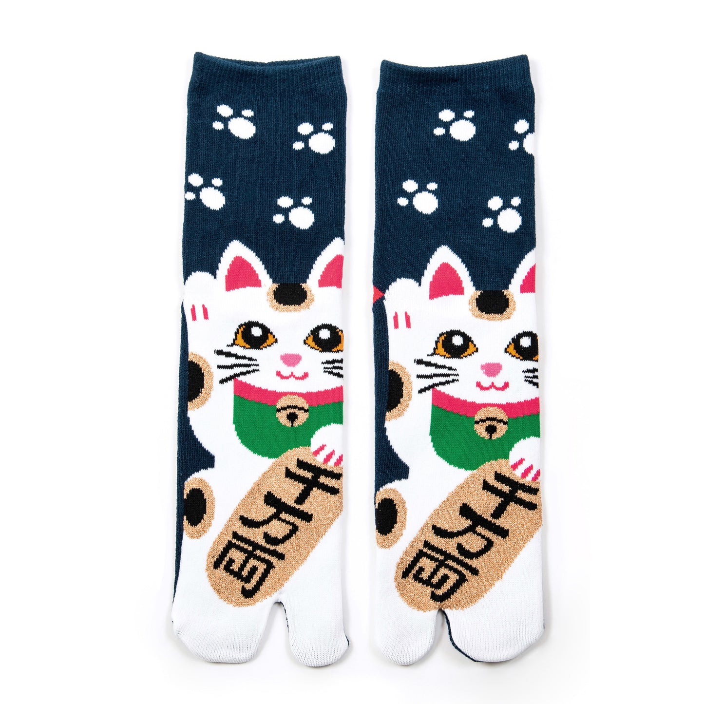 Manekineko Fortune Kitty Tabi Sandal Socks
