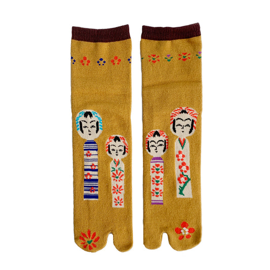 Kokeshi Japanese Doll Tabi Socks