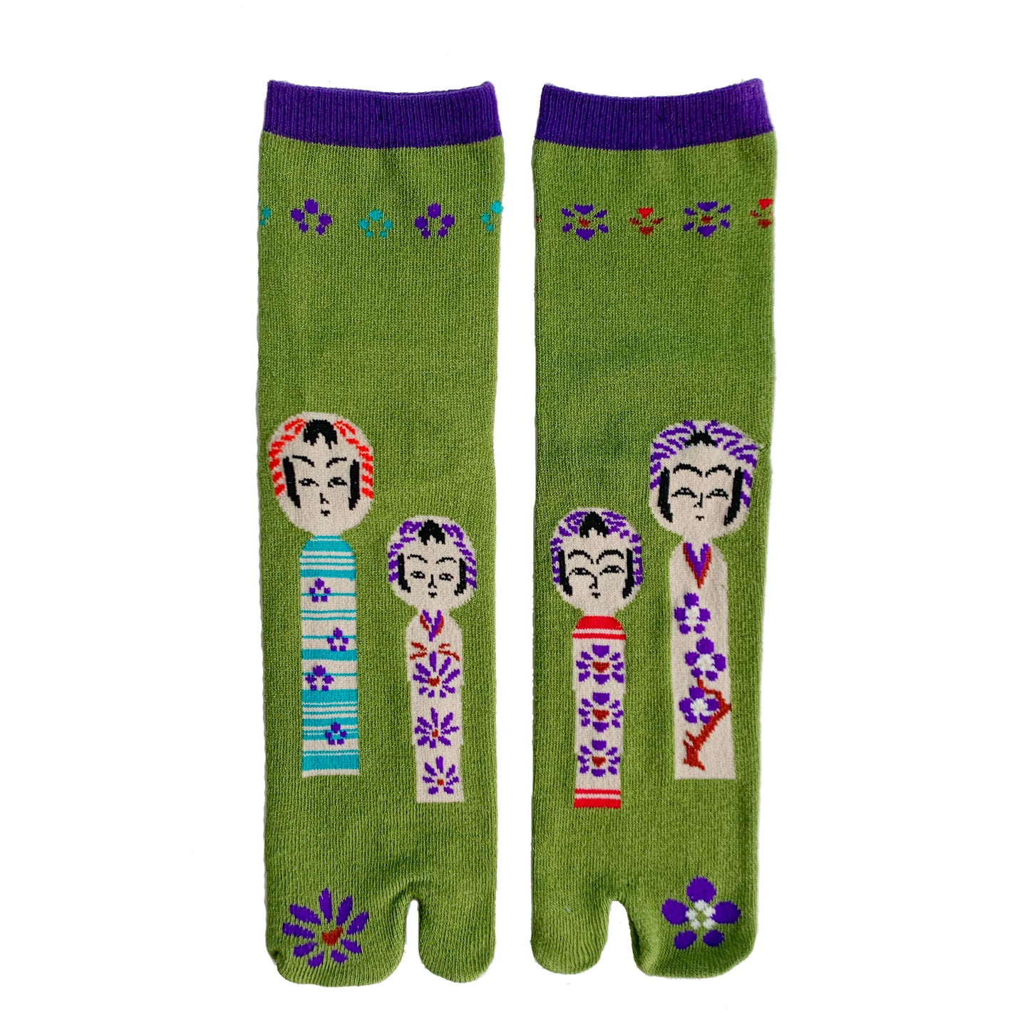 Kokeshi Japanese Doll Tabi Socks