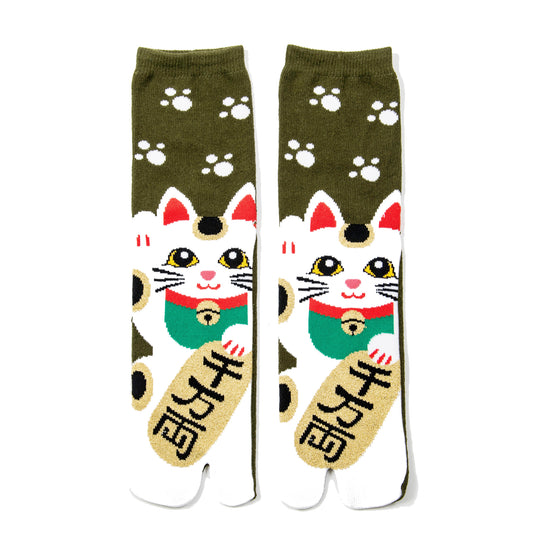Manekineko Fortune Kitty Tabi Sandal Socks