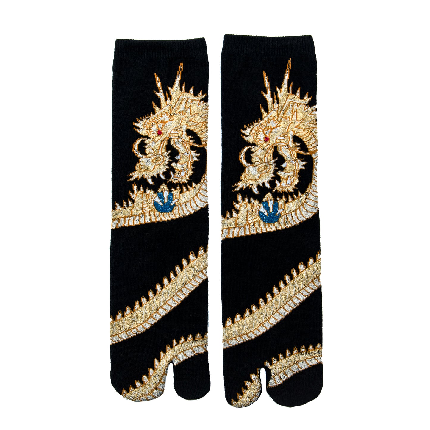 Gold Dragon Tabi Toe Socks