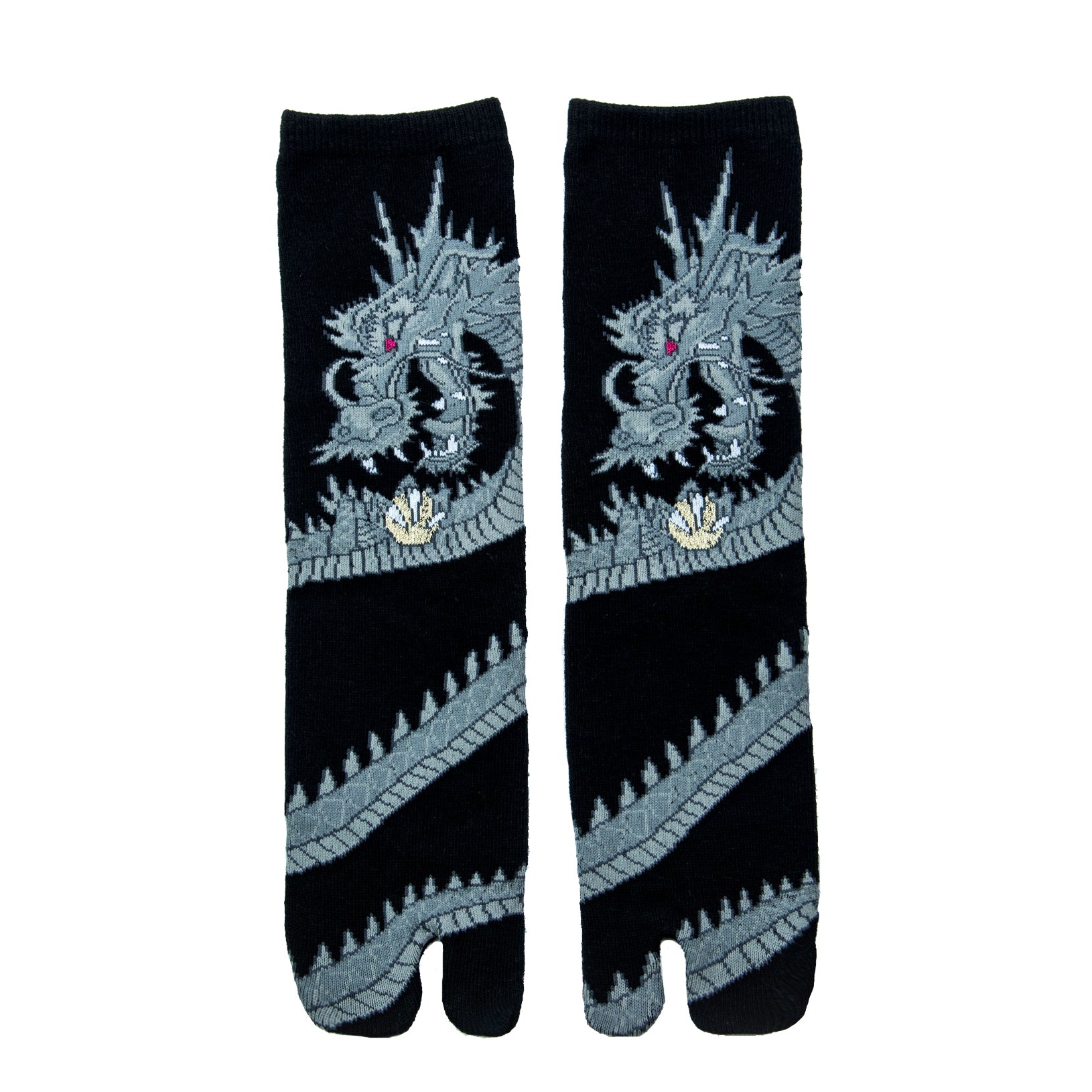 Grey Dragon Tabi Toe Socks