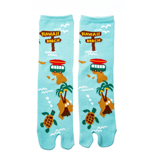Hawaii Map Gift Tabi Sandal Socks