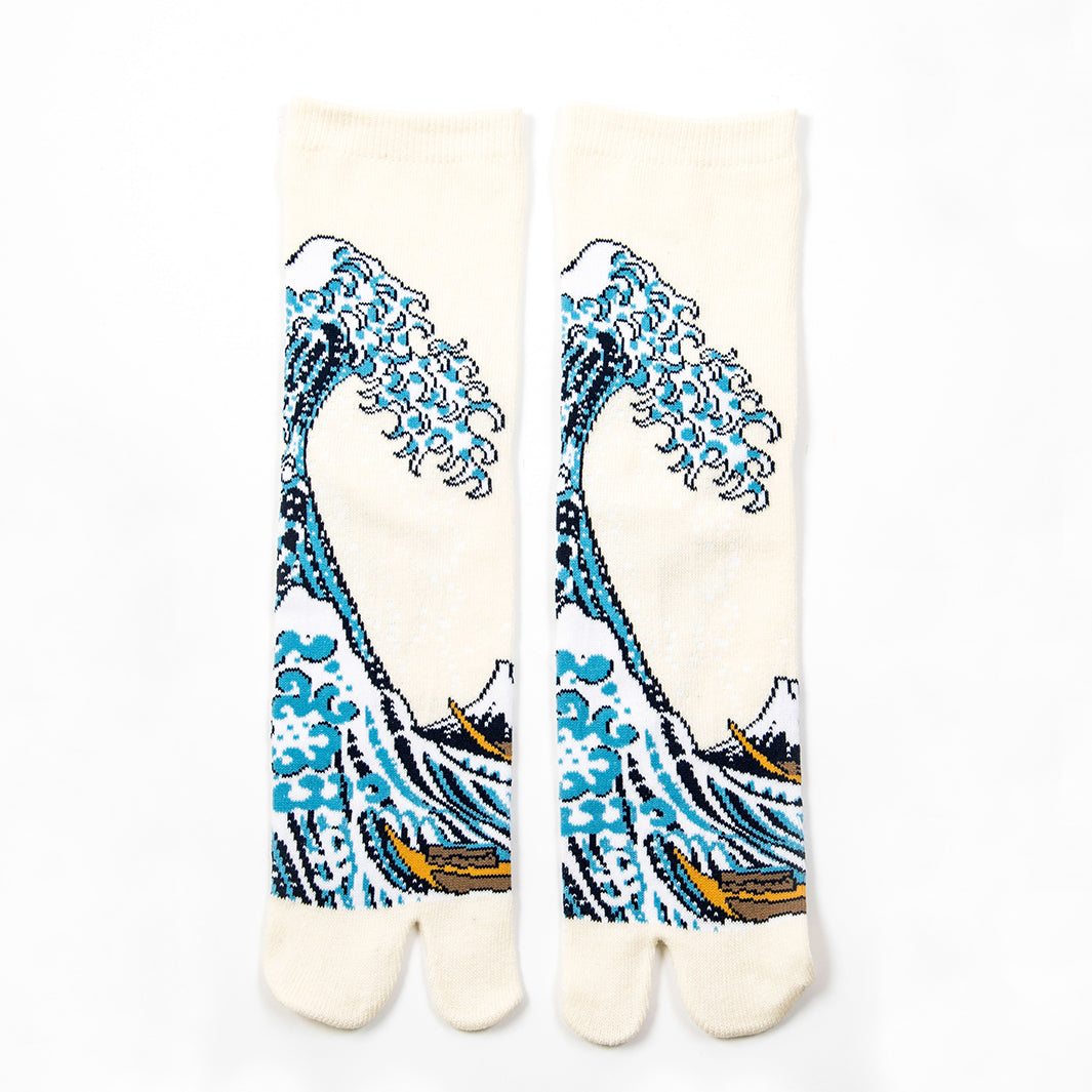 Hokusai The Great Wave Off Kanagawa Tabi Socks