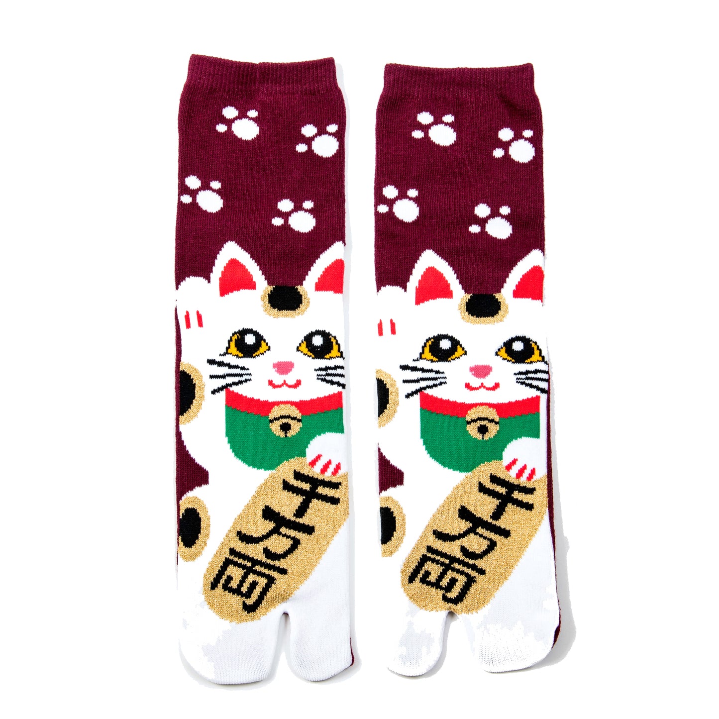 Manekineko Fortune Kitty Tabi Sandal Socks